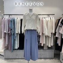 레니본 D링제천벨트와이드팬츠(RE21B4PT705 BL)