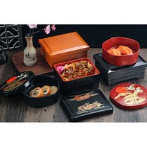 장어덮밥그릇 일본 덮밥 도시락 사각 통 덮밥 케이스, 타입 I, 1개