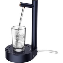 냉음료 디스펜서트테이블전동 정수기 접이식 충전식 자동 워터 펌프야외 캠핑사무실 가정용 물 디스펜서, Blue 파랑색