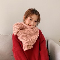 여자 두꺼운 목도리 머플러 남여공용 커플 넥워머