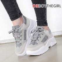 WS-7956 여자 캐주얼 운동화 통굽 웨지 스니커즈 가을