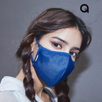 에이퓨리 에어라이트 항균쿨링 스포츠 데일리 면마스크, 샤인블루, L