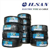 일산전선 UL2464 AMSB 실드선 AWG24 10C 전선 RS232 데이터 흑색 100M