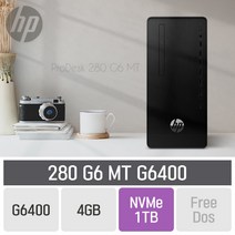 HP 데스크탑 프로데스크 280 G6 MT G6400 [CPU G6900 무상 업그레이드], 램4GB + SSD 1TB