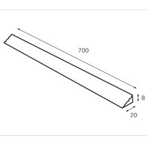 문턱 경사블럭 대 높이8mm 문지방 바퀴길 매움 불록 현관 출입문 바닥 턱제거 발판 보행기 휠체어길 메꿈