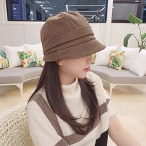느와드코코 모직 셔링 보넷 가을 겨울 중년 엄마 방한 보온모자