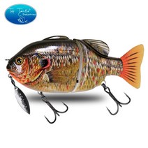 파이크베이스 조인트 미끼용 스윔 베이트 낚시 루어 140mm 75g 120mm 50g 플로팅베이스 낚시 루어 저크 베이트 틸라피아 스피너 포함 루어 플라이훅, 색상-01