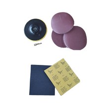 케이엠 전동드릴 원형사포 샌딩페이퍼 종이사포 3인치 4인치 5인치 빼빠 철물 샌드페이퍼, 3인치 1200방 20장 (사포패드 미포함), 1개