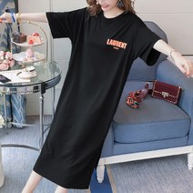 리더스타 롱티셔츠 여성티셔츠 여성반팔티 루즈핏 반팔 롱원피스