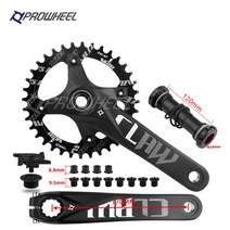 MTB 로드 스프라켓 픽시휠 바퀴 시마노 스램 호환 12 11 10 9 8 7 단 Prowheel-스노우 바이크 크랭크 스프로킷 170mm BB100/120mm 팻 자전거 크랭크셋, [03] Crank-Disc-BB120mm, [02] 192mm shaft, [06] 42T, 1개