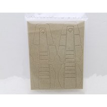 IOTPN RC 트럭 중장비 1:14 타미야 트랙터 트레일러 볼보 56360 56362 자동차 업그레이드 액세서리1 쌍 좌석 스티커, [03] 브라운