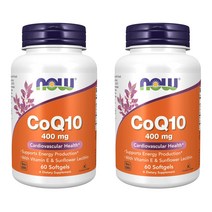 나우푸드 CoQ10 400mg 소프트젤, 60개입, 2개
