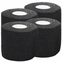 [파라오스포츠] 라텍스프리 저자극 뮬러 볼링 리프팅테이프 5cmx5m, 블랙x4