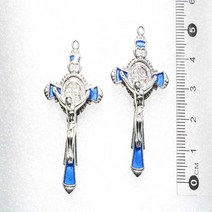 성당 미사 선물 30 개/가톨릭 산타 아나 크로스 베네딕틴 거룩한 십자가 종교 펜던트 컬러, [04] a1153