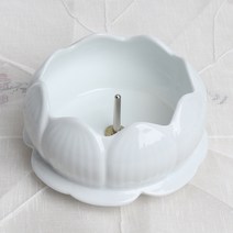 백자 쌀 촛대 대