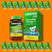 세노비스 키즈 츄어블 오메가 3 150캡슐 씹어먹는 어린이 영양제, 3개