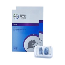 라쿠민 식당 전원주택 식품공장 쥐퇴치 쥐약 던져놓는 살서제 2개+쥐약그릇 2개, 본품2개+쥐약그릇2개