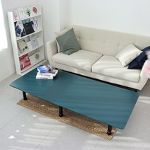 로아공방 비스포크 접이식 테이블 1800x600, 다크그린, 원형다리