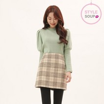 SOUP 울 체크드 미니스커트(SVCSRE4)