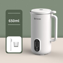 두유 죽 제조기 기계 휴대용 전기 주스기 800ml 믹서기 믹서 메이커 쌀 페이스트 벽걸이 220V, [04] B 650ml white, [03] AU