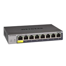 NETGEAR 8포트 기가비트 이더넷 스마트 스위치 (GS108T) - 매니지드 PD 포트 1개 인사이트 클라우드 관리 옵션 가능 데스크탑 또는 벽 장착 가능 조용한 작동, 26 port 2xSFP