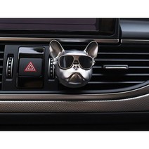 자동차실내지킴이 차량용방향제 고급 불독액세서리 디퓨저, 2. 실버-화이트머스크