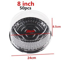 레몬케이크포장지 휘낭시에포장지 호두과자포장지 사탕 케이크 디저트 포장 상자 둥근 정사각형 무스 필름, 05 8 inch  50 pcs