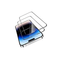 초미군 MIL 규격 ESR iPhone 14 Pro Max 유리 필름 화면 보호 튼튼한 강화 유리 간단 설치 프레임 2매입 6.7인치 Armorite Series
