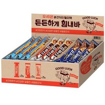 오리온 간식시리즈 든든하게힘내바 단백질바 34g x 7p + 에너지바 40g 핫브레이크 50g, 1세트
