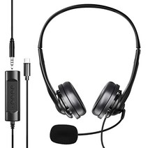 VENKIM 헤드셋 마이크 텔레워크 TYPE-C 웹 스카이프 회의 재택 근무 콜센터 화상 채팅 사용 TYPE-C