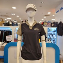 디즈니골프 / 여성 S/S 브이넥 카라포인트 기능성냉감 티셔츠 _NC평촌