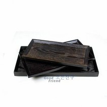 옻칠 원목 트레이(옻칠 후식쟁반 중) 31 x 17 과일쟁반 손님대접, 선택1:본상품선택, 단품