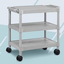 음식점 고깃집 상차림 서빙 3단 카트 병원밥 대량조리 끌차 주방 급식실 1인상, CART-2002B