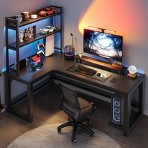 심플한 철제 책상 서재 컴퓨터 데스크탑 게임 튼튼한, 탄소 섬유 왼쪽 140x100