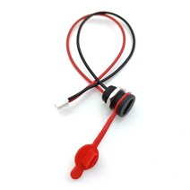 실리얼 컨버터 RS232 USB 케이블 1pcs USB-C 커넥터 유형-C PH 2.0 너트 잠금 플레이트 방수 여성 소켓 높은 전류 빠른 충전 잭, jq-118 2핀