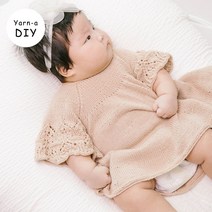 야나 [DIY패키지][니팅포올리브] 코튼 메리노 레이스 뱃 탑 & 드레스(+인쇄도안) 니팅포올리브 아기옷뜨기 유아옷만들기 대바늘뜨개 diy키트 대바늘 뜨개질, 드레스 8세(6볼), 그레이 램