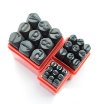 타각기 각인기 마킹기 금형 우표 디지털 펀치 편지숫자 세트 철강 금속 다이 도구 케이스 공예, 5mm Letter