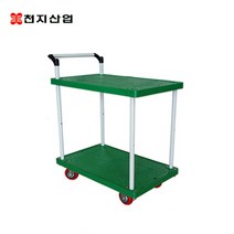 천지산업 고급형 서빙카트 2단 주방카트, 선택02. 녹색대차2단 중