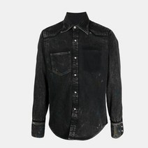 메종 마르지엘라 명품남성마르지엘라 23SS 페인티드 블랙 데님셔츠 S50DL0517 S30843 900