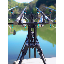 원투삼각받침대 원투받침대 바다낚시 삼각대 샌드폴, 4구 낚시 브라켓 (블랙)