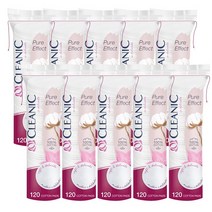클레아닉 순면화장솜 소프트터치 120매X10sets, 단품없음