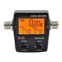 [해외] RS50 RS50 LED 스크린 디지털 SWR와트 미터 BAOFENG KENWOOD 무선 전원 카운터에 한 NISSEI UHFVHF 125525MHZ M 유형 커넥터