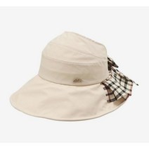닥스 골프 DAKS GOLF 체크러플 포인트 오픈형 햇 3종, 베이지