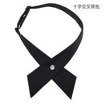 학생 크로스 블랙 보우 타이 유니폼 나비 넥타이 칼라 꽃 한국 스타일 남녀 셔츠 보우 넥타이