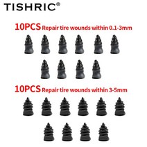 자동차 수리키트 TISHRIC타이어 수리 도구세트 타이어 못 바퀴 바이크 오토바이 트럭 스쿠터 자전거 고무 튜브리스 손톱 나사 520 개, [10] 10 Small 10 Large