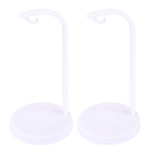 키링 거치대 러버마스코트 굿즈 진열대 캡슐토이 가챠 피규어 스탠드 [최애행거], 싱글_화이트 2개