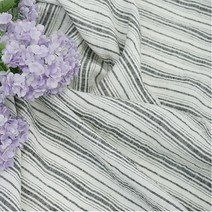 르나마스 리투아니아린넨 덤블드라이-잔스트라이프 190g 235cm 대폭(반마), 잔스트라이프