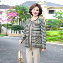 아줌마큰옷 빅사이즈 50대 60대 중년 봄 엄마옷 얇은 자켓 재킷