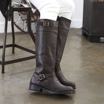 미스제인 바운스 버클 퍼안감 롱부츠 3cm