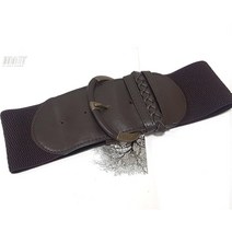 지구촌 왕버클 왕벨트 인조가죽 와일드버클 넓은 스판벨트 BW709 도넛 밴딩밸트 빅사이즈 여자 캐주얼 여성용 코디 무대용 허리띠